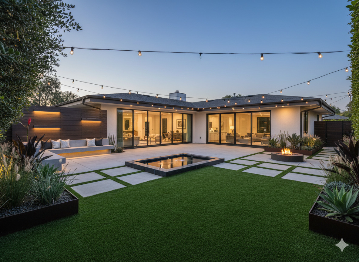 Modern landscape design